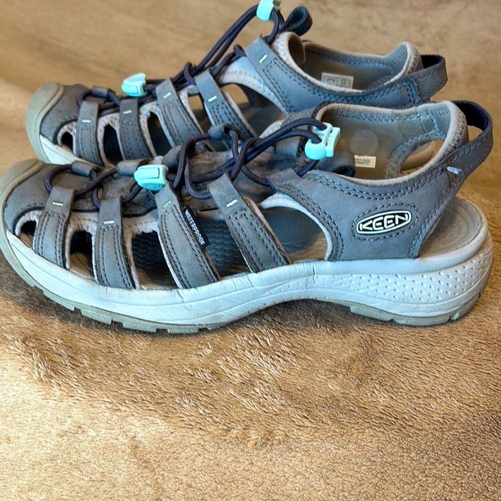 KEEN Women's Astoria West Closed Toe Sandals - Color: Magnet/Vapor; Size 8 - Picture 9 of 12